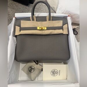 Birkin 25 Togo Gris Meyer